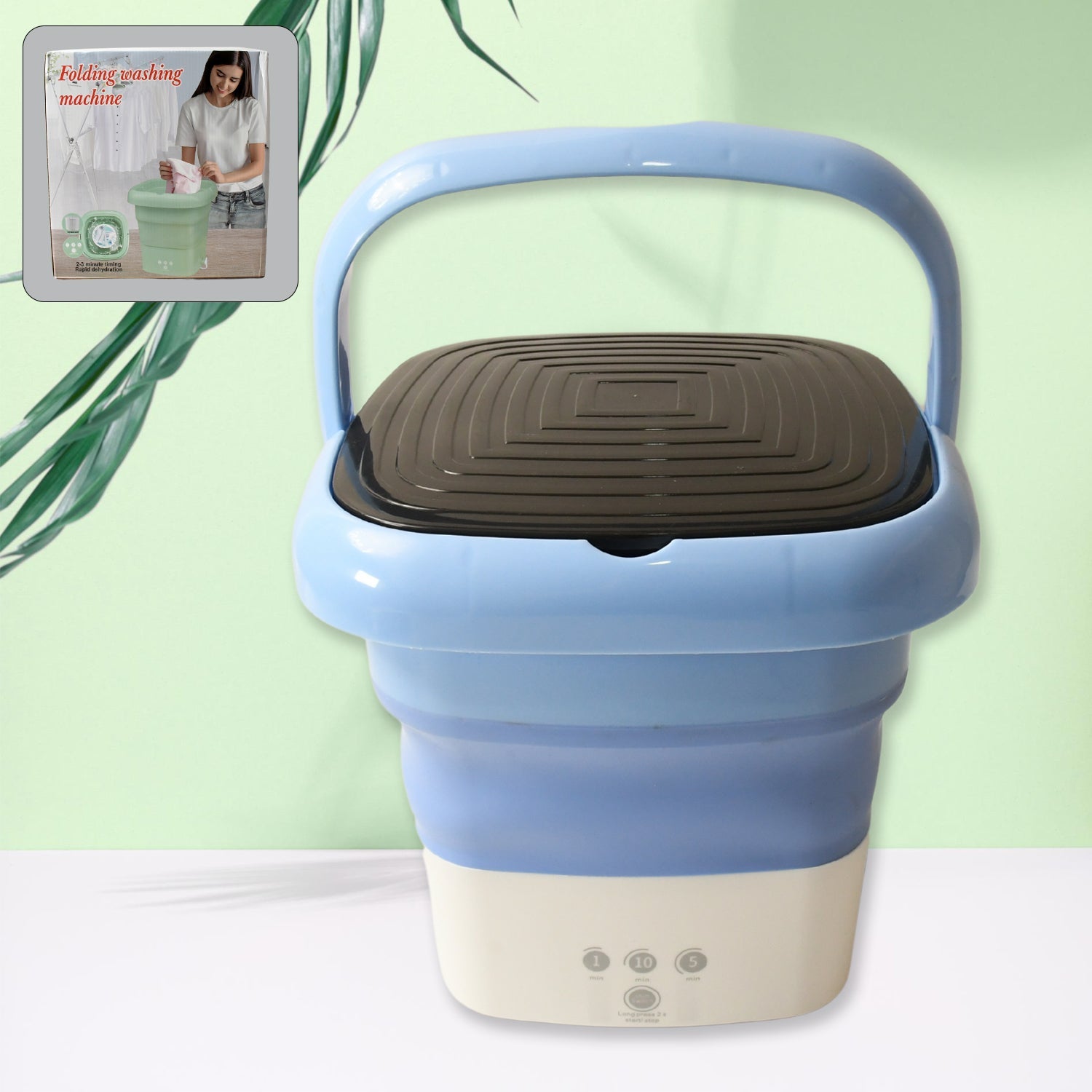Folding Washing Machine, Mini Portable Washing Machine, Deep Cleaning, Mini Foldable Washing Machine, Suitable For Socks, Underwear, Baby Clothes & Other (1 Pc) Folding Washing Machine, Mini Portable Washing Machine, Deep Cleaning, Mini Foldable Washing Machine, Suitable For Socks, Underwear, Baby Clothes & Other (1 Pc)